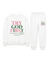 Deuteronomy 31:6 Crewneck and Jogger Set