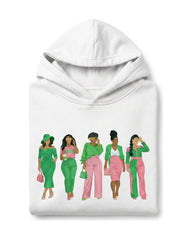 Pink and Green Collective Hoodie
