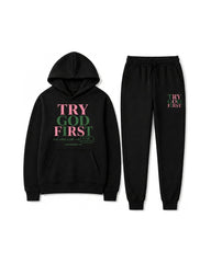 Deuteronomy 31:6 Hoodie and Jogger Set