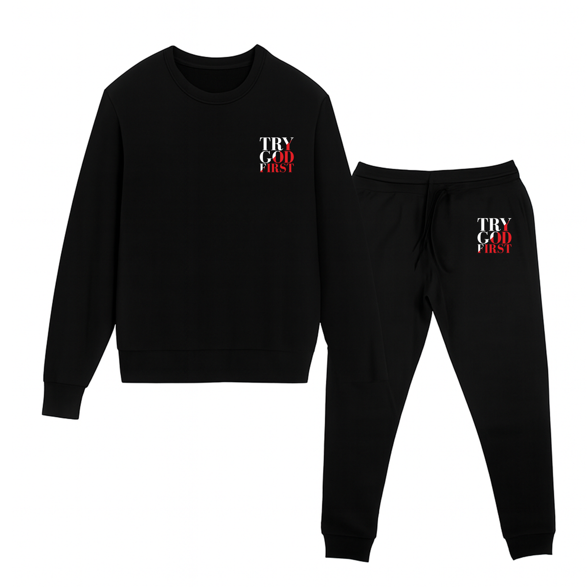 Try God First - Deuteronomy 31:6 - Set Crewneck