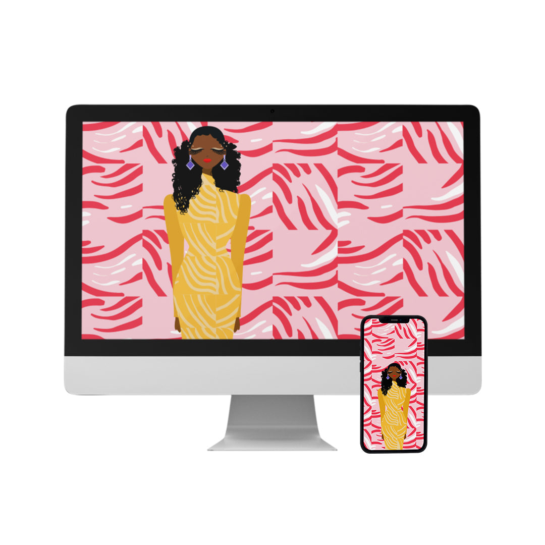 Zestful Diva Wallpaper