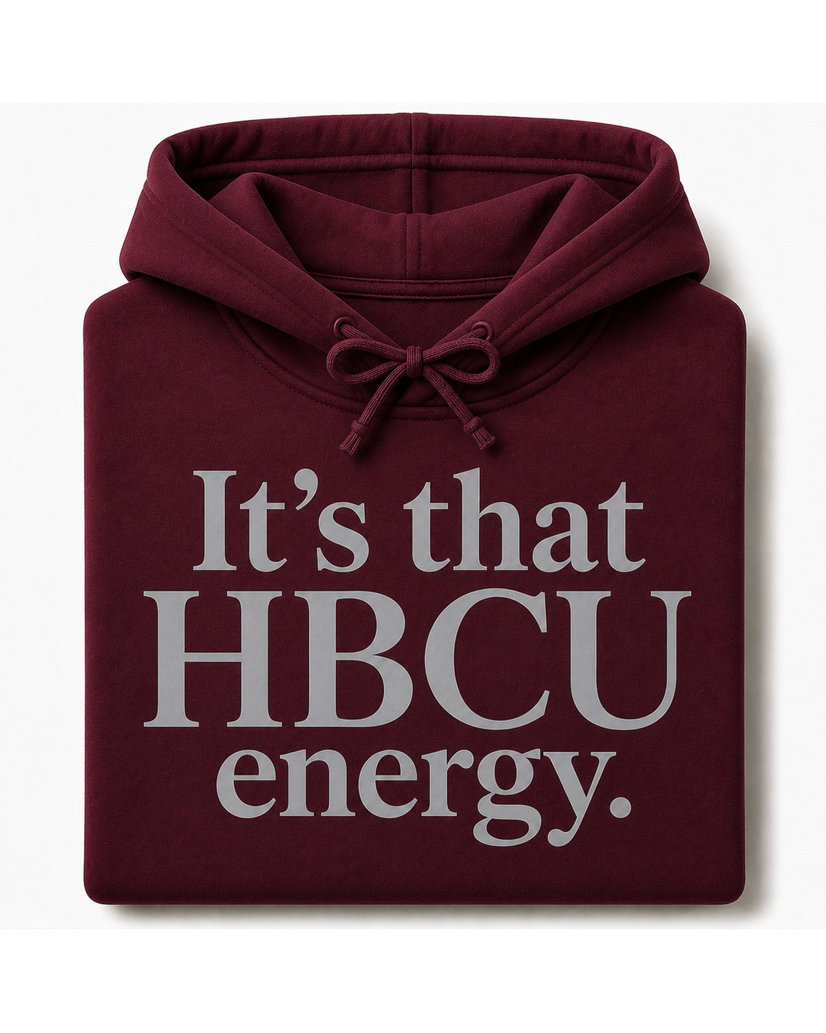 North Carolina Central HBCU Energy Hoodie in maroon