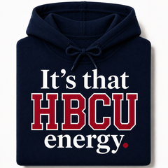 Howard HBCU Energy Hoodie in Navy, folded