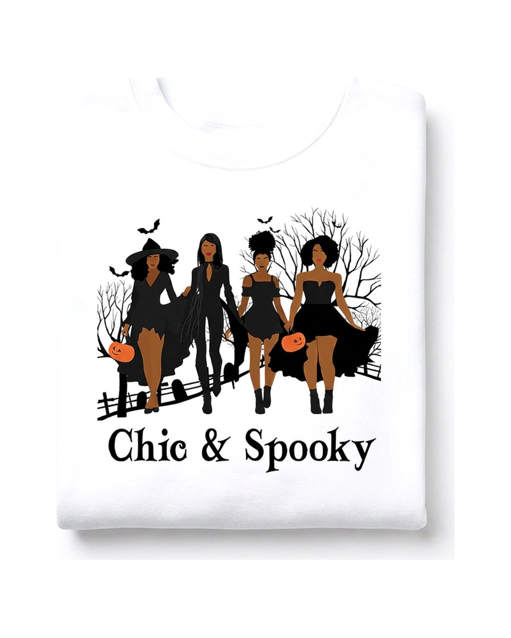 Halloween Dolls Chic & Spooky Crewneck