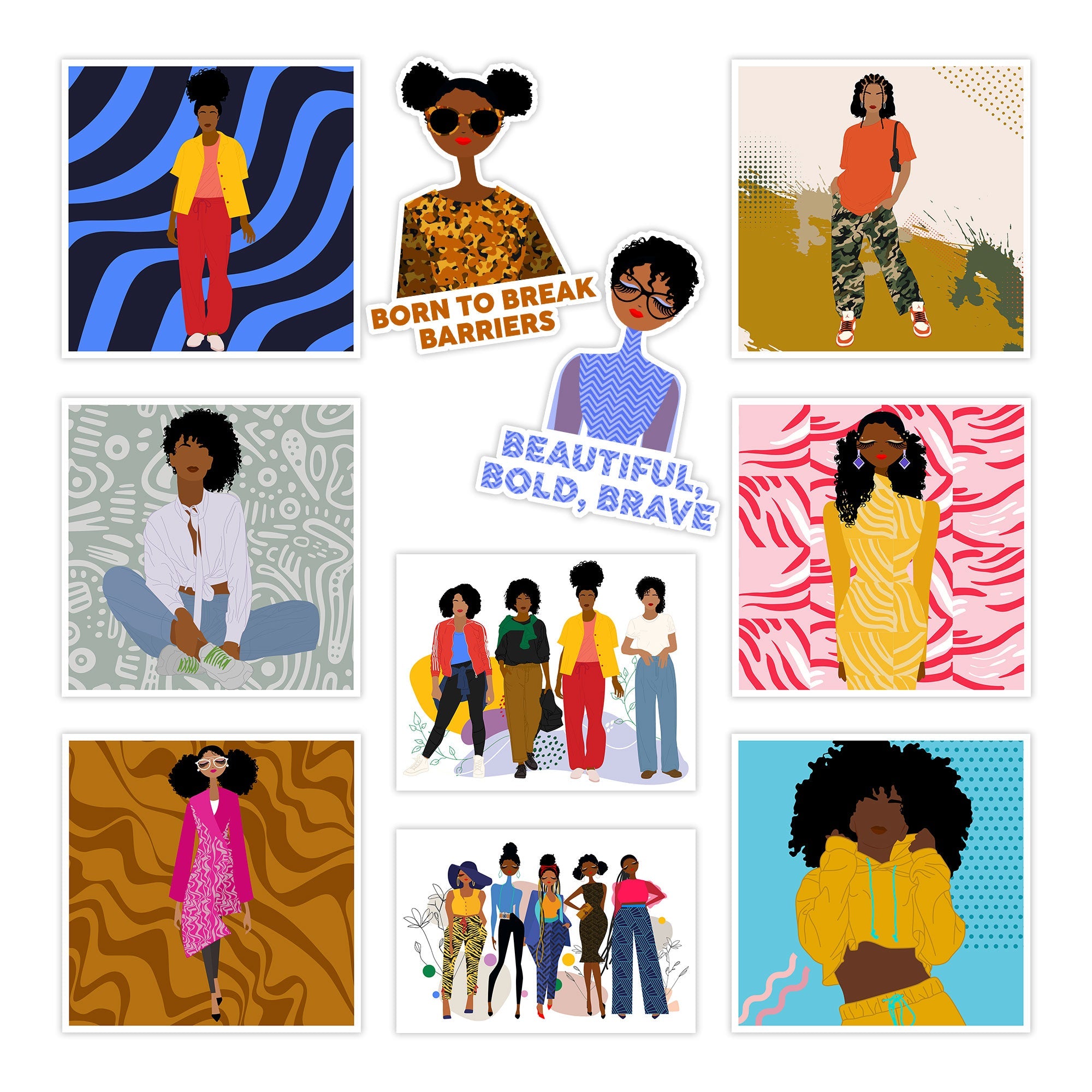 Sticker Bundle Square
