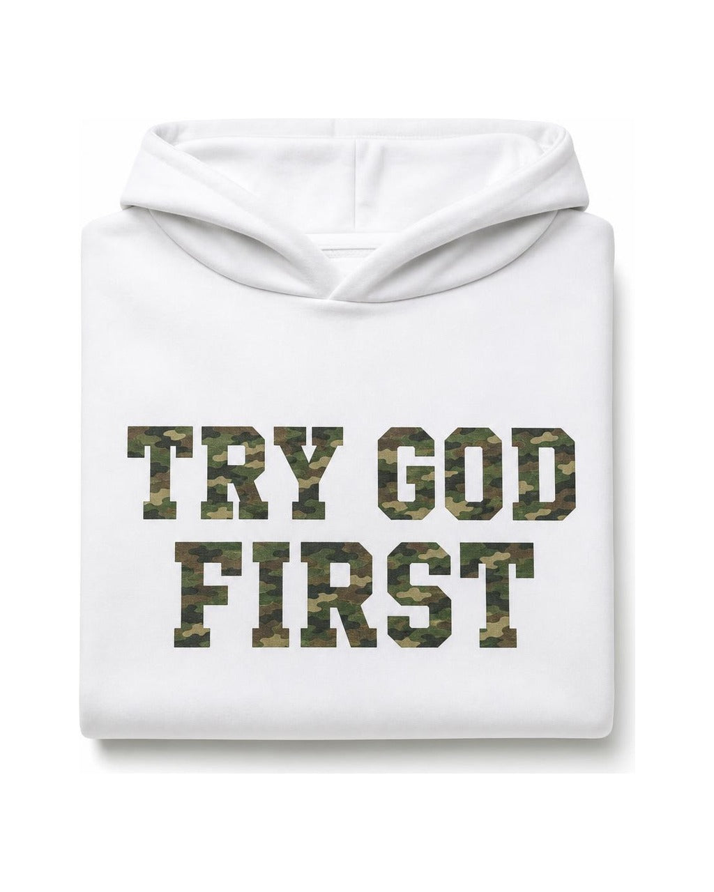 Try God First Camo Hoodie
