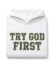 Try God First Camo Hoodie